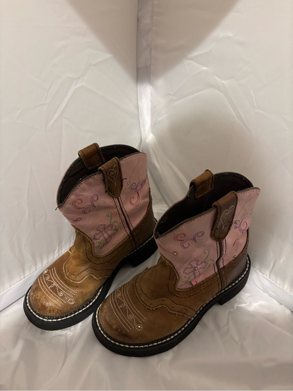 Kids light up Justin boots. Size 12.
